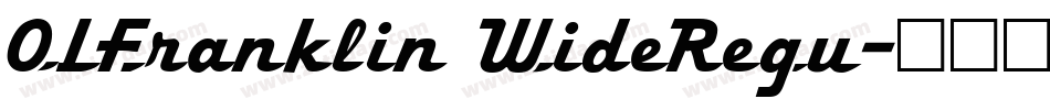 OLFranklin WideRegu字体转换